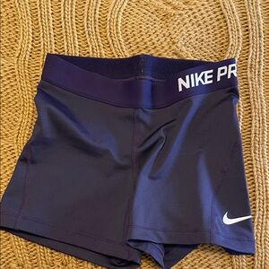 Nike Pro Dark Blue Athletic Shorts